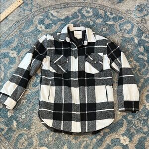 Black and White Plaid Jacket